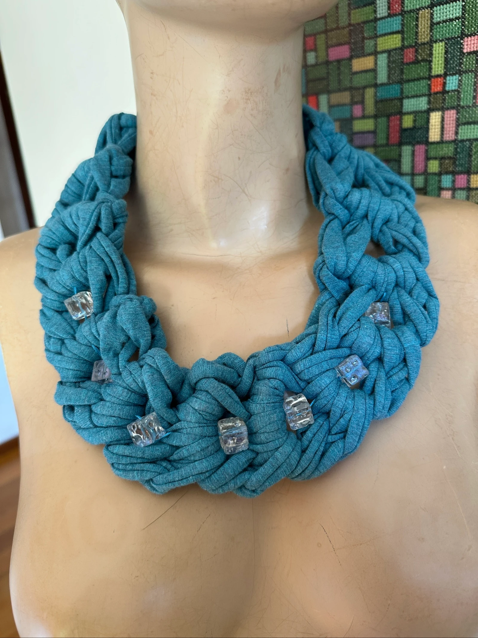 Necklace turquoise handicraft